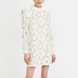 Wayf Emma Puff Sleeve Lace Dress